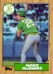 1987 Topps Baseball Cards      366     Mark McGwire